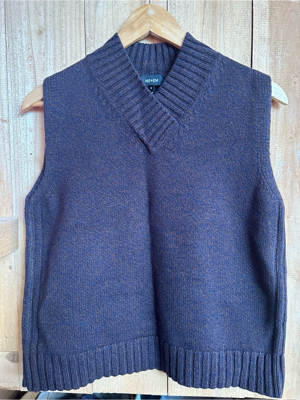 ME+EM Mouliné Knit Sweater Vest